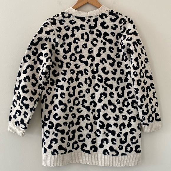 J. Jill Leopard Print Button Up Relaxed Fit Soft Cardigan Sweater Size S - Picture 4 of 14